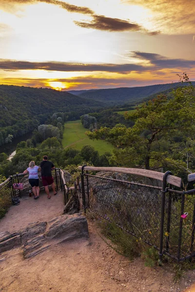 Nio Mills Viewpoint Nära Hnanice Södra Mähren Tjeckien — Stockfoto