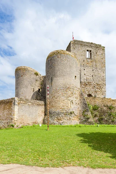 Старый Замок Semur Brionnais Бургундия Франция — стоковое фото
