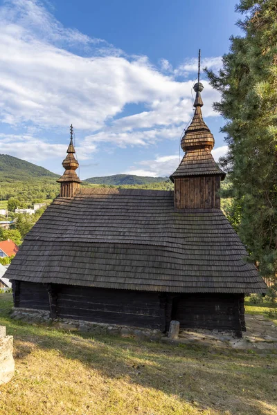 Chiesa Legno Inovce Slovacchia — Foto Stock