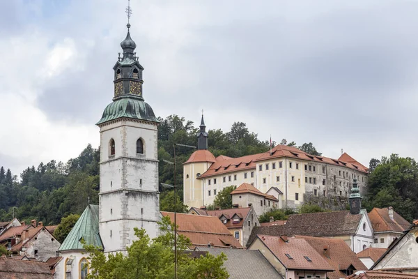 Kasteel Stad Skofja Loka Slovenië — Stockfoto