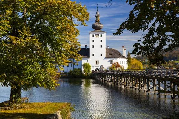 Schloss Gmunden See Österreich — Stockfoto