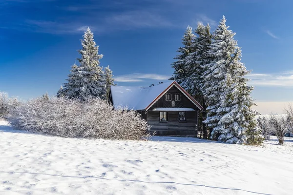 捷克共和国冬季的Orlicke山脉 — 图库照片