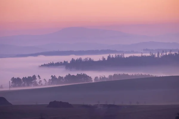 Sumava Sumset Pisek Southern Bohemia Czech Republic — Stock Photo, Image