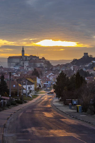 Mikulov Kalesi Güney Moravya Çek Cumhuriyeti — Stok fotoğraf