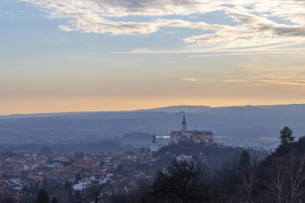 Замок Микулов Южная Моравия Чехия — стоковое фото