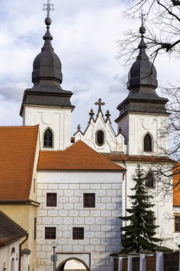 St. Procopius bazilikası ve manastırı, Trebic kasabası, Unesco bölgesi (Orta Avrupa 'daki en eski Yahudi yerleşimi), Moravya, Çek Cumhuriyeti