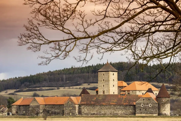 Κάστρο Του Νερού Του Svihov Βρίσκεται Στην Περιοχή Pilsen Τσεχική — Φωτογραφία Αρχείου