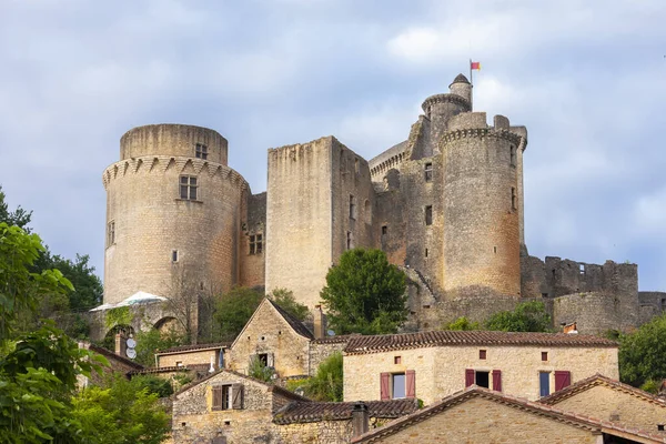 Zamek Bonaguil Lot Garonne Francja — Zdjęcie stockowe