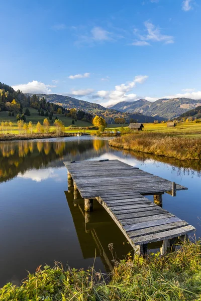 Höst Damm Bergen Murau Distriktet — Stockfoto