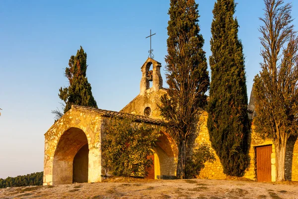 Eygalieres Provence Fransa Yakınlarındaki Chapel Sixte — Stok fotoğraf