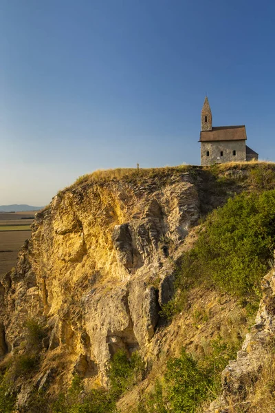Nitra Slovakya Avrupa Yakınlarındaki Drazovce Taş Kilisesi — Stok fotoğraf