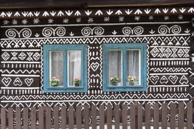 Boyanmış halk evi, Slovakya 'daki UNESCO köyü Cicmany