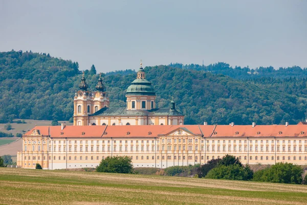 Utsikt Över Det Historiska Melk Abbey Stift Melk Österrike — Stockfoto