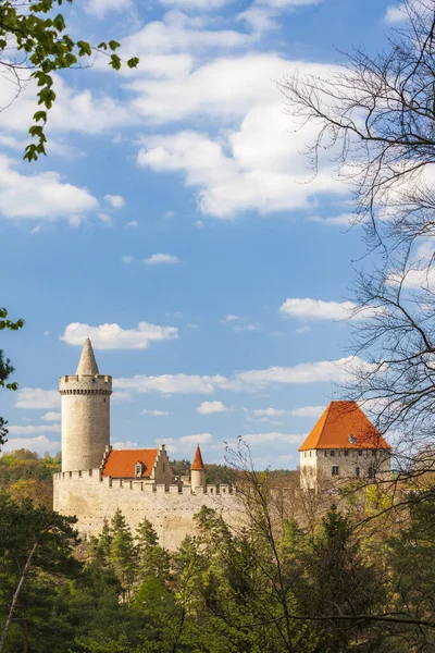 Zamek Kokorin Koło Melnika Czechy Środkowe Czechy — Zdjęcie stockowe