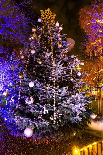 Weihnachtsbaum Wien Österreich — Stockfoto