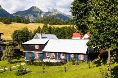 Slovakya 'nın Belianske Tatras yönetimindeki halk mimarisi
