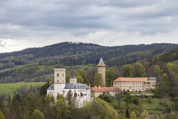 Κάστρο Rozmberk Nad Vltavou Στη Νότια Βοημία Τσεχική Δημοκρατία — Φωτογραφία Αρχείου