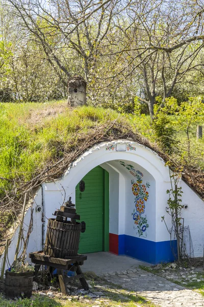 Grupo Bodegas Típicas Aire Libre Plze Cerca Petrov Moravia Del —  Fotos de Stock