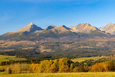 Sonbahar zamanı yüksek Tatras, Slovakya