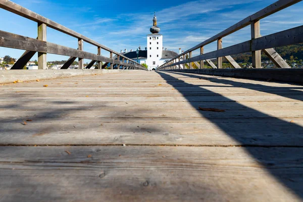 Schloss Gmunden See Österreich — Stockfoto