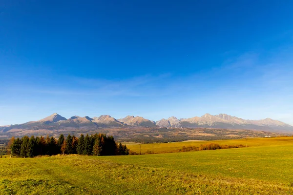 Высокие Татры Осенью Словакия — стоковое фото