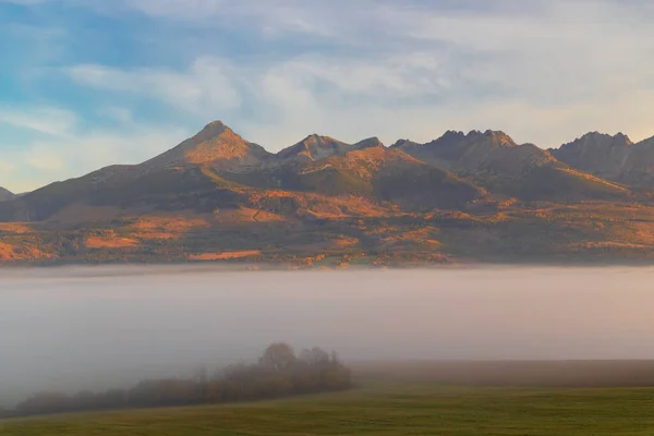 High Tatras Sunrise Autumn Time Slovakia — Stock Photo, Image