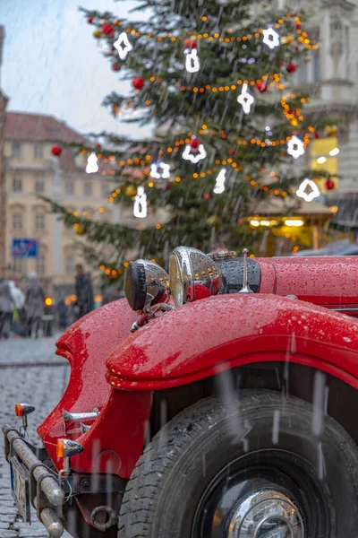 プラハのハーヴェルスキのクリスマスツリー チェコ共和国 — ストック写真