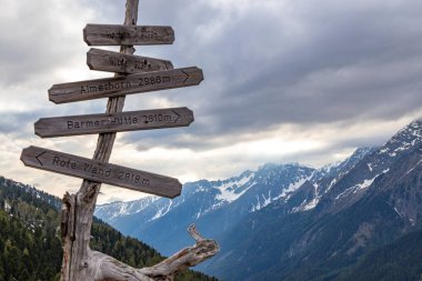 Staller Saddle yakınlarındaki manzara, Yüksek Tauern, Doğu Tyrol, Avusturya