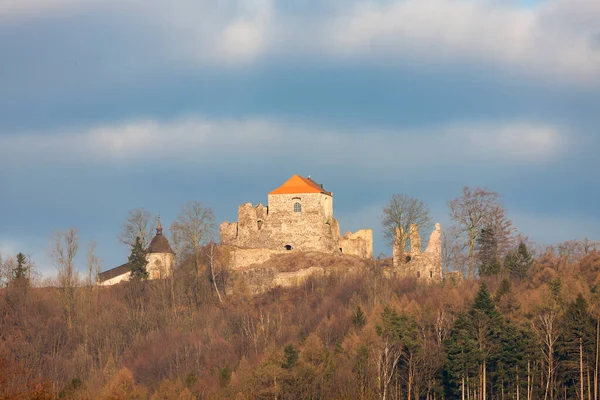 Ερείπια Potstejn Στην Ανατολική Βοημία Τσεχική Δημοκρατία — Φωτογραφία Αρχείου