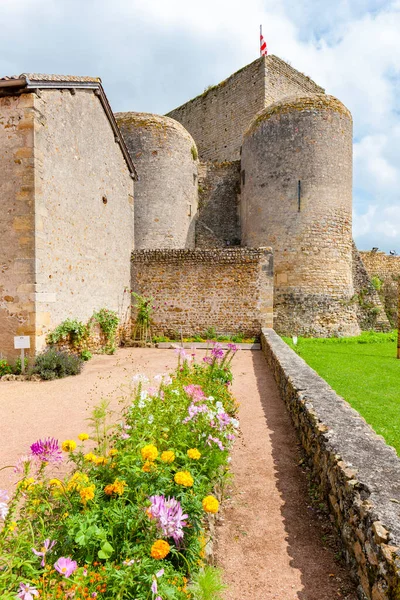 Antiguo Castillo Semur Brionnais Borgoña Francia —  Fotos de Stock