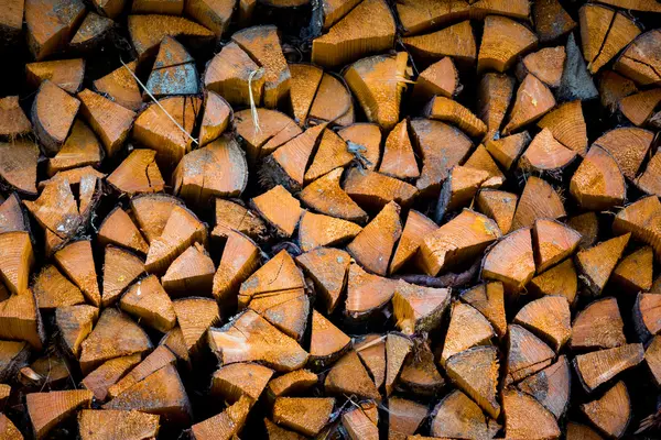 Fundo de madeira lenha — Fotografia de Stock