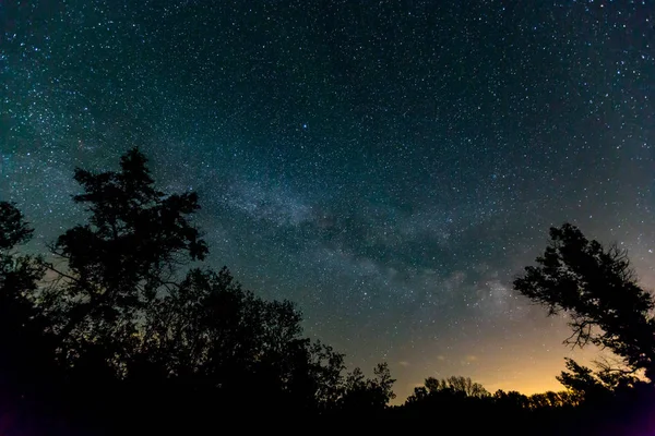 Cielo nocturno en estepa —  Fotos de Stock