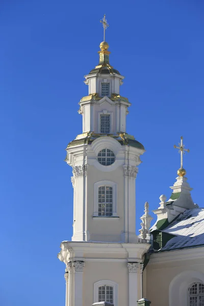 Kutsal dormition pochayiv lavra çan kulesi — Stok fotoğraf