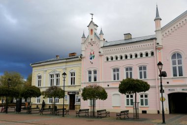 Polonya 'nın Sanok kasabasında güzel bir bina.