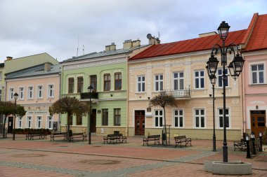 Polonya 'nın başkenti Sanok' ta güzel evler.