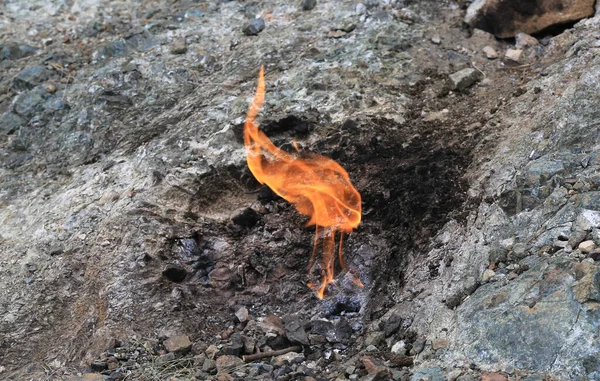 Famosa Forma Lycian Turquía Gas Natural Sale Piedra Montaje Enciende —  Fotos de Stock