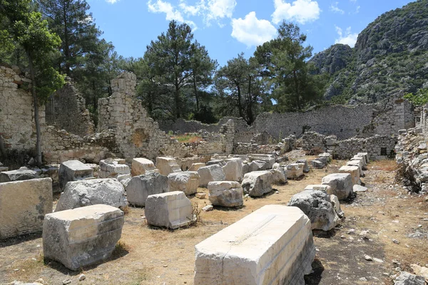 Régi Romok Ókori Város Olympos Törökországban — Stock Fotó