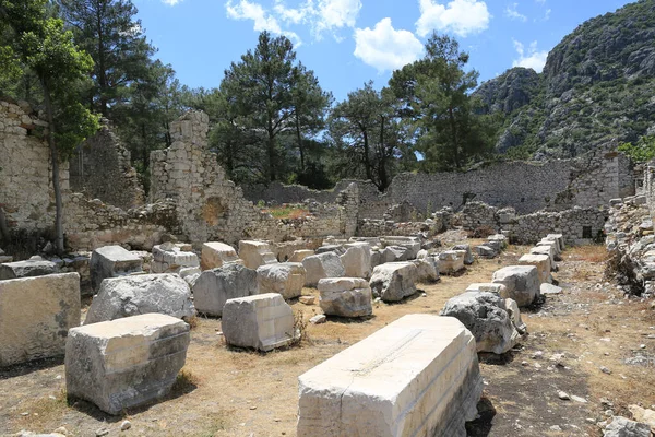 トルコの古代都市オリンポスの古いルーチン — ストック写真