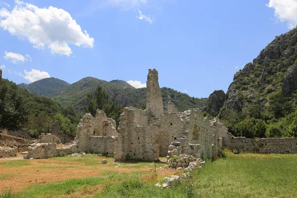 Old Ruine Ancient Olympos City Turkey — Stock Photo, Image