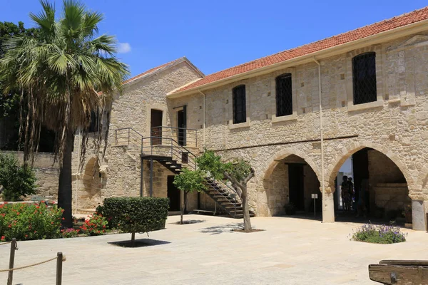Middeleeuwse Larnaka Kasteel Binnenplaats Cyprus — Stockfoto