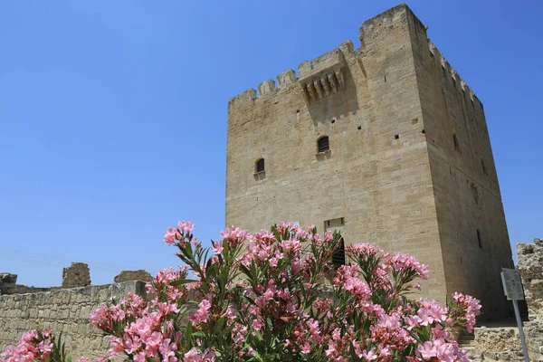 Ruine Ancient Kolossi Tower Limassol City Cyprus — Stock Photo, Image