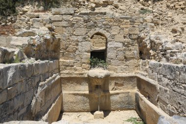 Kıbrıs 'taki Amathus antik kentinde su kaynaklarının kalıntıları