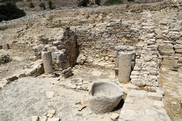 Ruina Vieja Casa Ciudad Antitaco Amathus Chipre — Foto de Stock