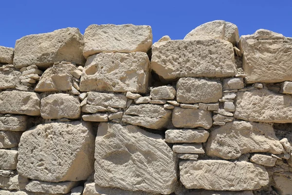 Alte Steinmauer Auf Blauem Himmelhintergrund Nehmen Sie Amathus Antike Stadt — Stockfoto