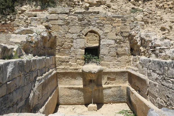 Kıbrıs Taki Amathus Antik Kentinde Kaynaklarının Kalıntıları — Stok fotoğraf