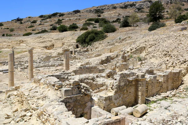 Pohled Staré Starožitné Město Amathus Kypru — Stock fotografie