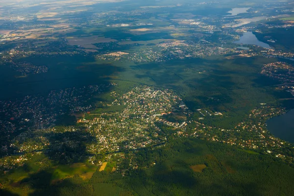 Vista aérea de la agricultura alemana — Foto de Stock