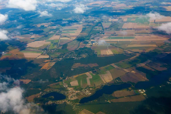 Luftaufnahme der deutschen Landwirtschaft — Stockfoto