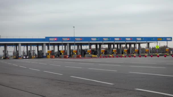 Toll road station time lapse — Stock Video