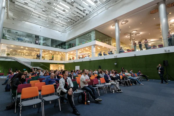 Publikum på en konferanse – stockfoto